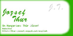 jozsef thur business card